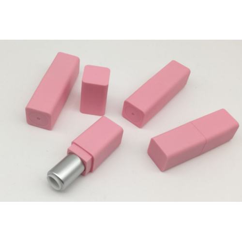 Hard Plastic Tube Mini lipstick tube empty tube square pink tube Supplier